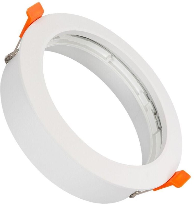 Ledkia - Downlight-Ring Einbau Rund für LED-Glühbirne GU10 AR111 Schnitt ø 125 mm Weiß