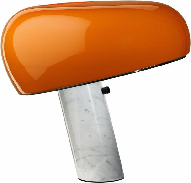 Flos Snoopy Tischlampe orange mit Touch-Dimmer