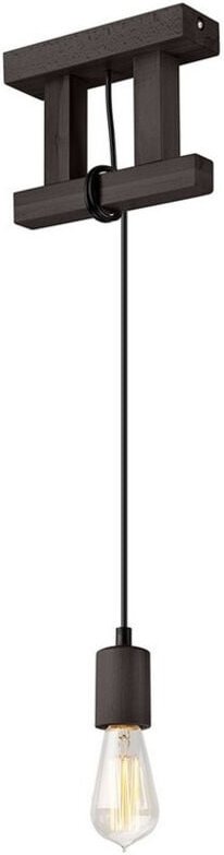 Lamkur Lighting - Lamkur Leon Industrial Schlanke Pendel-Deckenleuchten Wenge, 1x E27