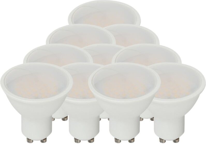 GU10 LED-Strahler - Milchig - Abdeckung - Sockel - 10W - Warm - Weiß - 3000K - SMD - Samsung - Kunststoff - 50x56.5mm - ...