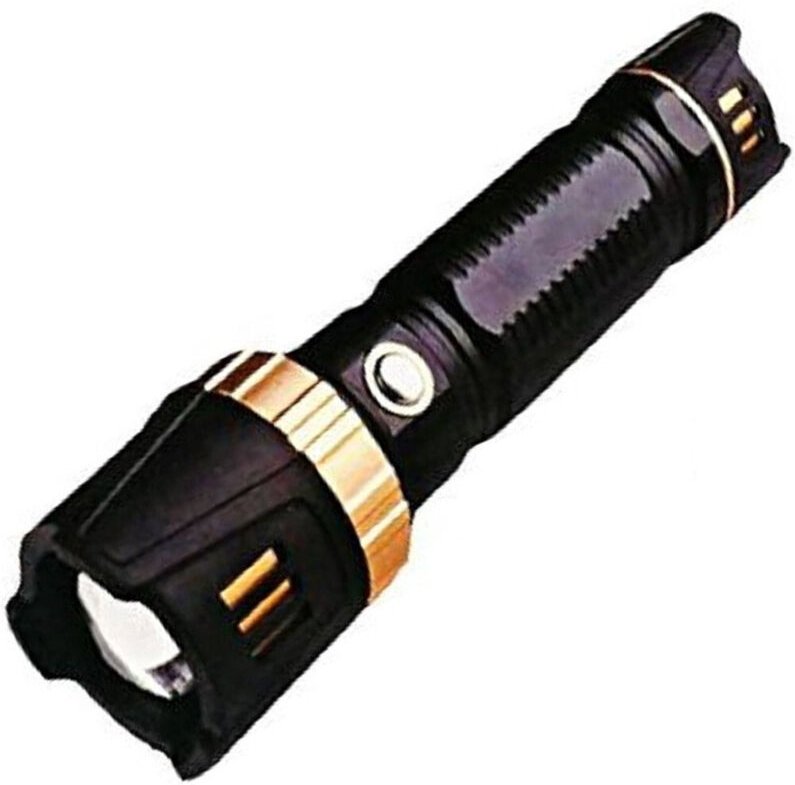 Trade Shop Traesio - Trade Shop - Hochleistungs-wiederaufladbare elektrische LED-Taschenlampe Glasbrecher Hammer für Aut...