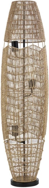 Home Deluxe - Stehlampe aus Jute kiko - Natur Boho Stehlampe, Skandi Stehlampe, Jute Stehlampe