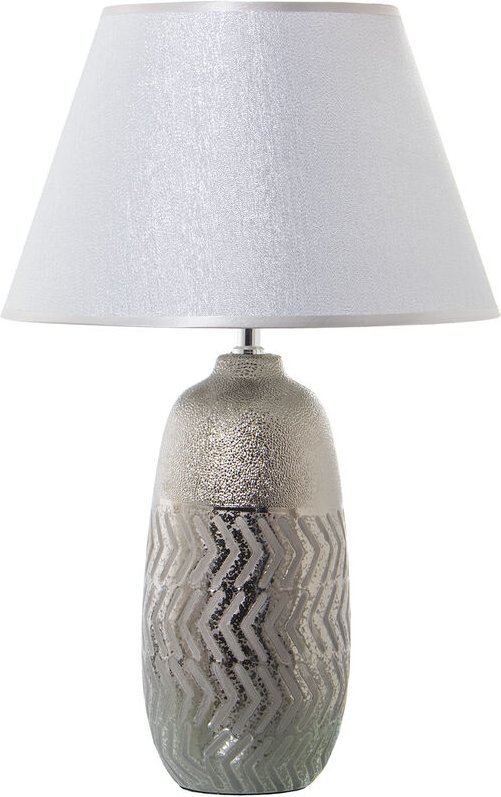 Silberne KERAMIKLAMPE+52601, 1XE27, MAX.60W °34X54CM, sockel: °13,5X38CMfür alle Stile, um dem Zuhause eine Note zu verl...