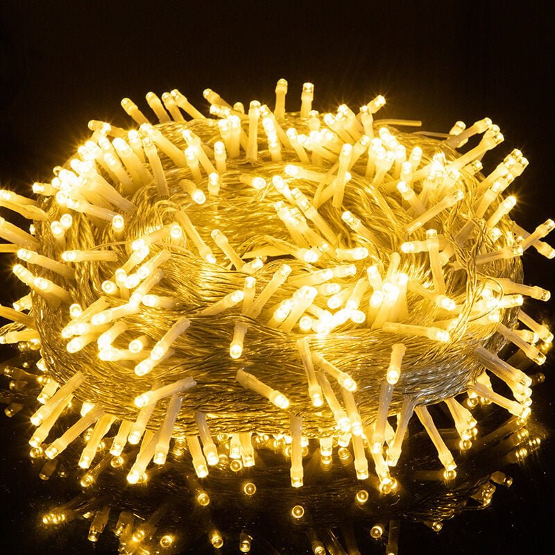 Lichterkette für draußen und drinnen, 【23 m, 200 LED】 Tannenbaum-Lichterkette mit Stecker, 8 Modi, wasserdichte Weihnach...