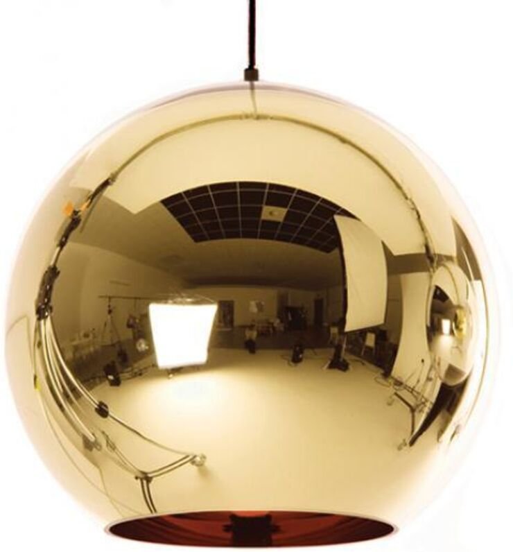 Deckenlampe - Metallkugel-Hängeleuchte - 25 cm - Range Gold