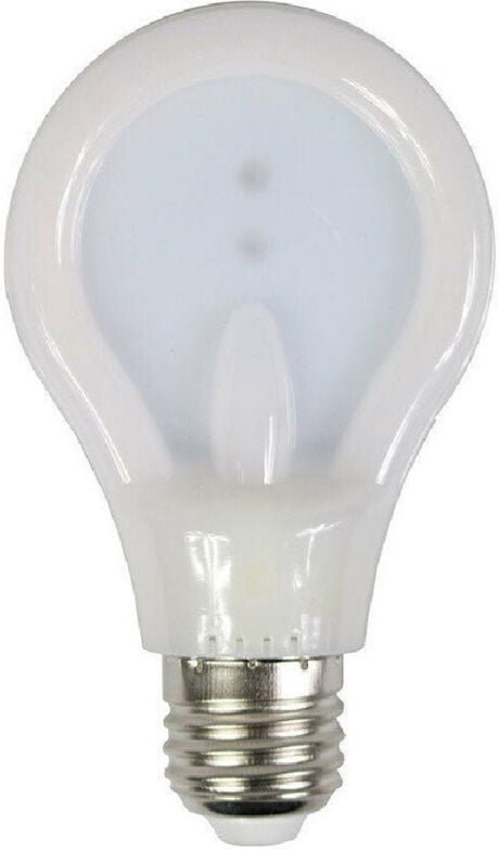 Trade Shop Traesio - Trade Shop - Schlanke, flache LED-Lampe, 9 Watt, E27, 6500 k, 4000 k, 3000 k, A80-Beleuchtung -