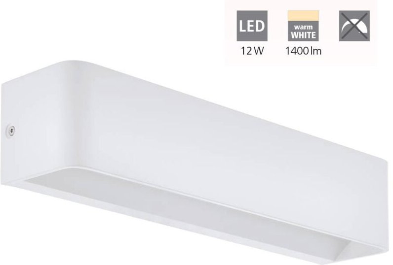 Led Wandleuchte Sania 4 weiß 36,5 x 8 cm Up & Down warmweiß Wandleuchten - Eglo