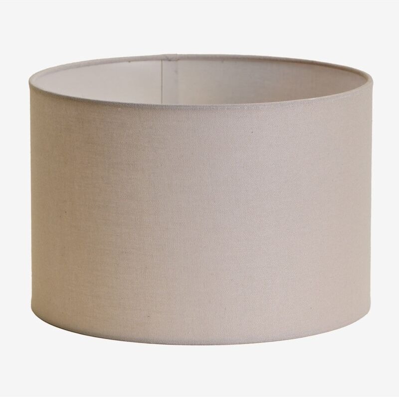 SKLUM Arlina Stofflampenschirm Helles Grau Taupe Ø30 cm - ↑25 cm