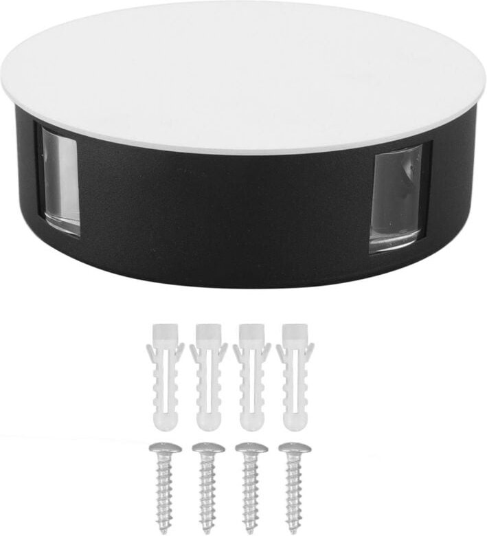 Moderne runde LED-Wandleuchte, 4-seitiger Abstrahlwinkel, 12 W hohe Helligkeit, sanftes Licht, wasserdicht, kreativ und ...