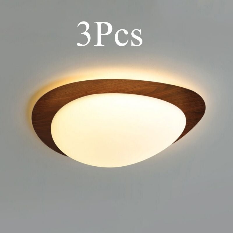 LED Deckenleuchte Kreative Deckenlampe Metall Acryl Deckenbeleuchtung Dekoration Schlafzimmerlampe Warmweißes Licht - 3P...