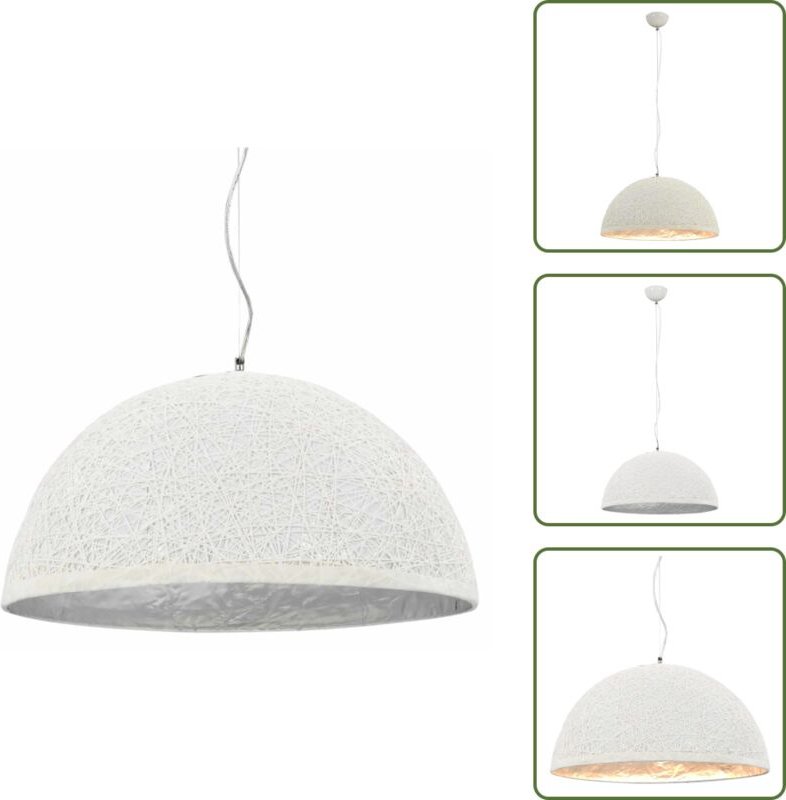 Vidaxl - Lampen - Living Pendelleuchte Weiß und Silbern Ø50 cm E27 - Mehrfarbig