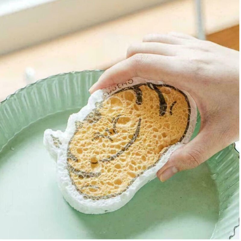 Trade Shop Traesio - Trade Shop - magical bological spugna in pasata legno pulizia bagno cucina forma animali -