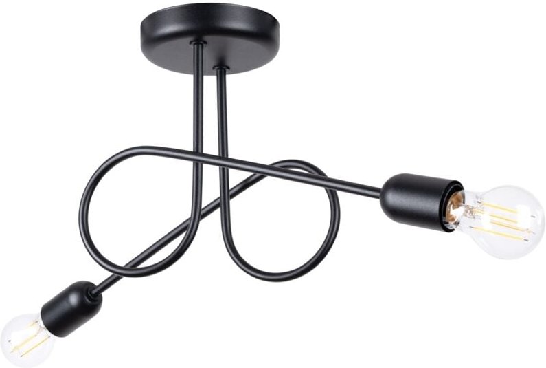 Deckenleuchte Alveo 2 E27 Schwarz Lumilo 14.339.72