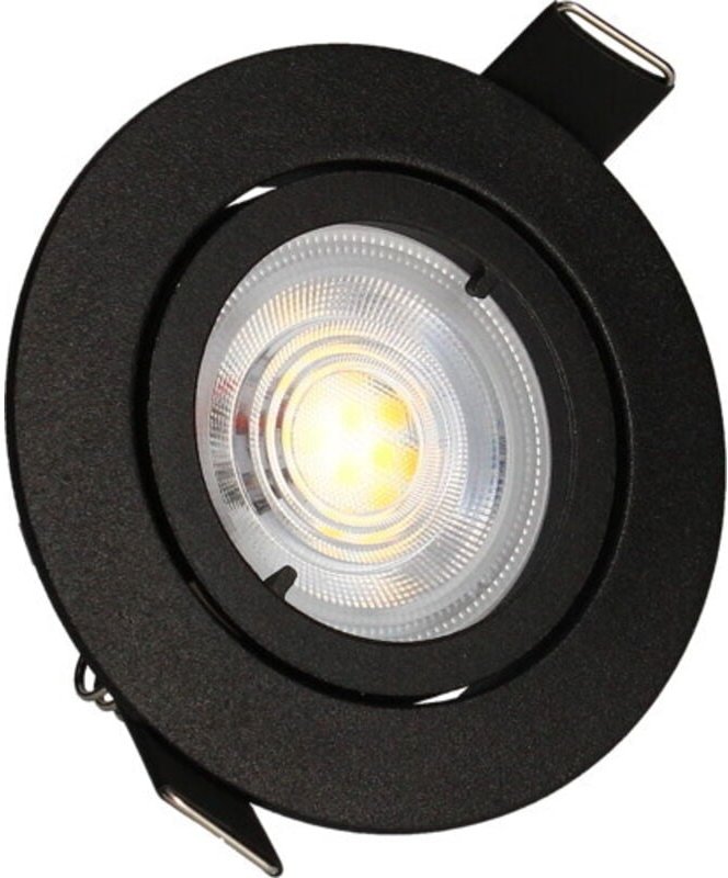 Thumbnail - KIT 3 schwarze Einbaustrahler JADE Orient. TRIAC-MODUL 5W, 4000K, 400lm, Ø83 Arlux Lighting