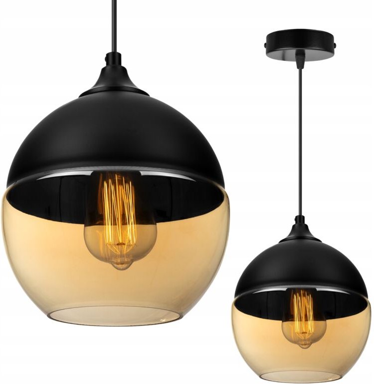 Hängende Deckenleuchte, Glasplafon, Led-Lampe