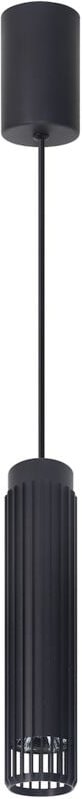 VERTIKALE SCHWARZE HÄNGELAMPE 1xGU10