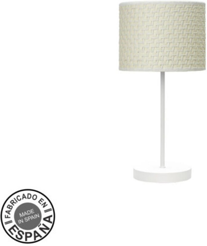 Fabrilamp - Fashion Tischleuchte 1xe14 weiß/kastanienbraun weiß 42x17x17 cm