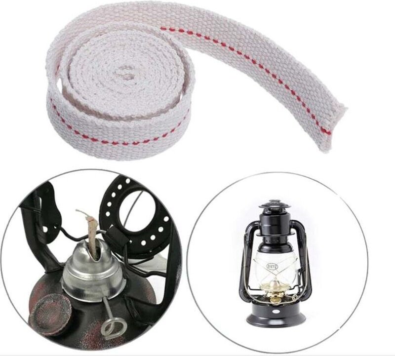 Öllampendocht, 5 m lang – Petroleumlampendocht, 10 mm breit – Lampendocht ✮100 % Baumwolle✮ Für Petroleumlampen/Öllatern...