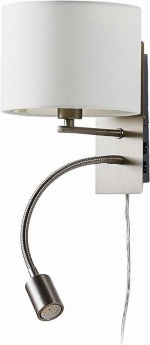 Thumbnail - Wandleuchte, Wandlampe Innen 'Florens' aus Textil für Wohnzimmer & Esszimmer von Lindby