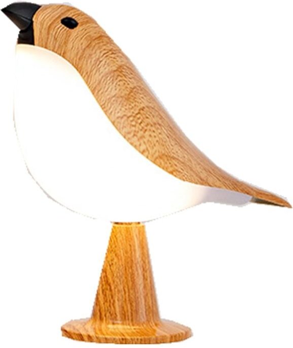 Kleine Vogel-Schreibtischlampe, wiederaufladbare kabellose Tischlampe