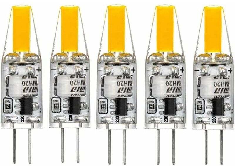 G4-1505 LED 220V 3W 3000K warmweiß 160LM, Silikonlampen ersetzen herkömmliche 30W-Halogenlampen, 5er-Packung
