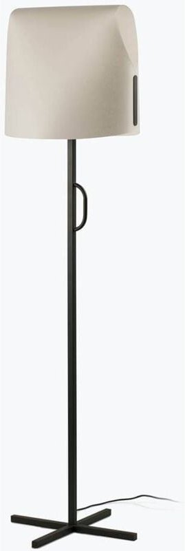 Faro Luang Schwarze, beige Stehlampe