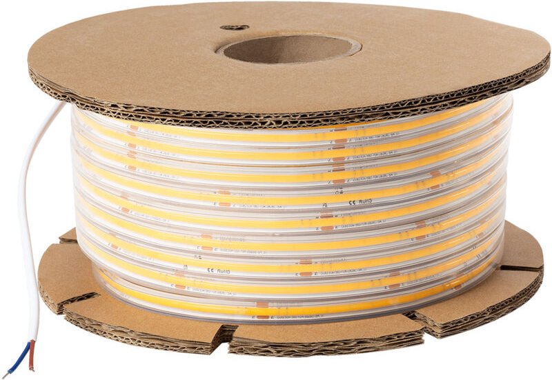 Thumbnail - LED-Streifenrolle Dimmbar 220V cob Selbstgleichrichtend 560 LED/m 50m 14W/m 1250lm/m silicone flex Breite 10mm Schnitt 1...