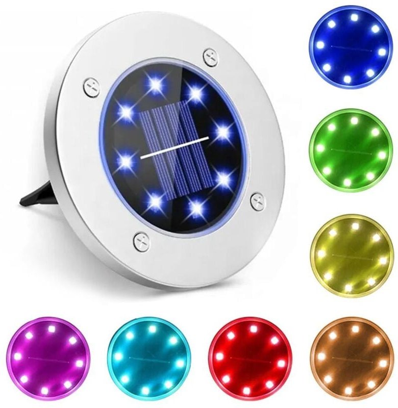 Solarbetriebene Gartenleuchte Toolight P60056 Multicolour Led