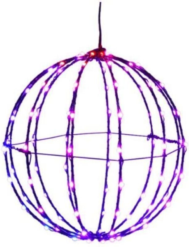 Led-rgb-lichtkugel 40cm mit dekorativem effekt 14125030 indoor outdoors