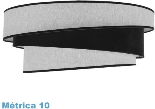 Fabrilamp - Hara m10 weiß/schwarz Pendelleuchte 50dx40dx22h inklusive Diffusor