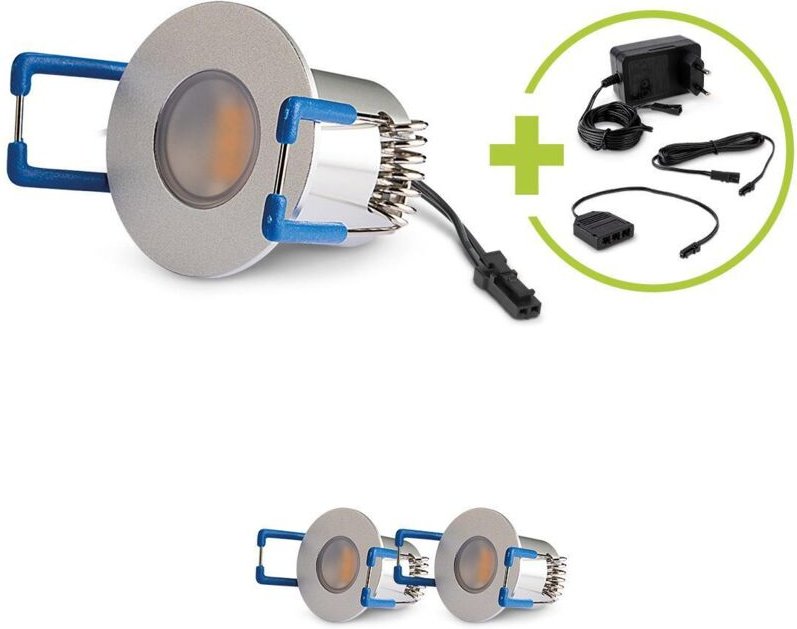 LED Mini Einbauspot 1.5W 12V 3000K IP20 - Form: rund 35mm - Anzahl: 3x