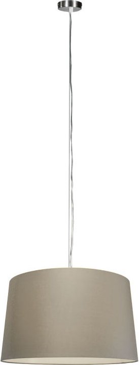 Moderne Hängelampe Stahl mit Schirm 45 cm taupe - Cappo 1