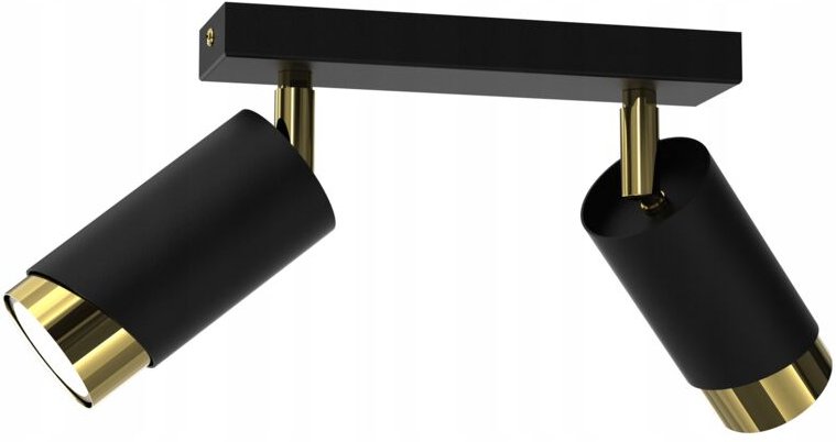 Frei. LED Deckenleuchte, verstellbar, 2x Gu10 EWILIGHT Bevel schwarz