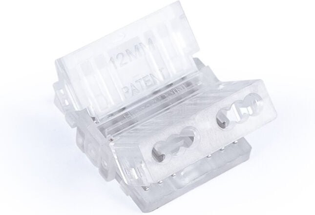 Hippo Schnellverbinder RGB + CCT COB an Kabel 12mm 6-polig 24V