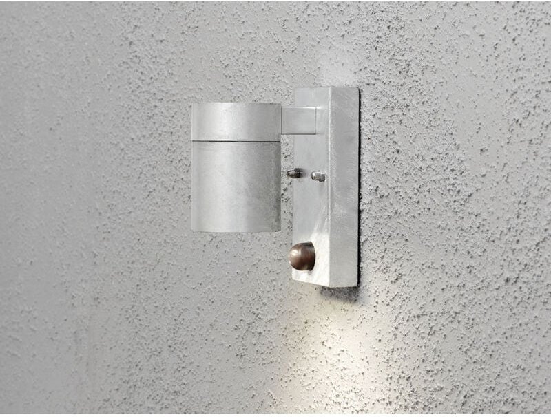 Konstsmide - led Außenwandleuchte Downlight aus Stahl mit Bewegungsmelder, Höhe 14cm