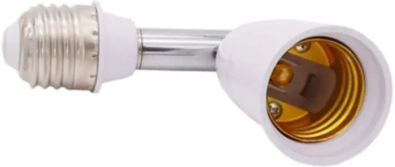 Universelle E27-Fassung mit 180° drehbarem Rohr, für LED-Lampen, Lampenverlängerung, 1 Stück