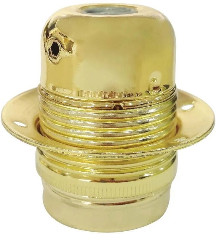 Lampenfassung aus Metall mit E27-Gewinde