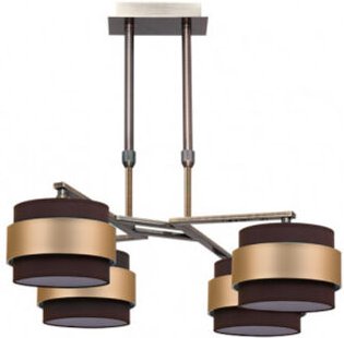 Mi Lampara - Lampe 4lp Bremen Chrom/bla-pl 4xe14 Regx92