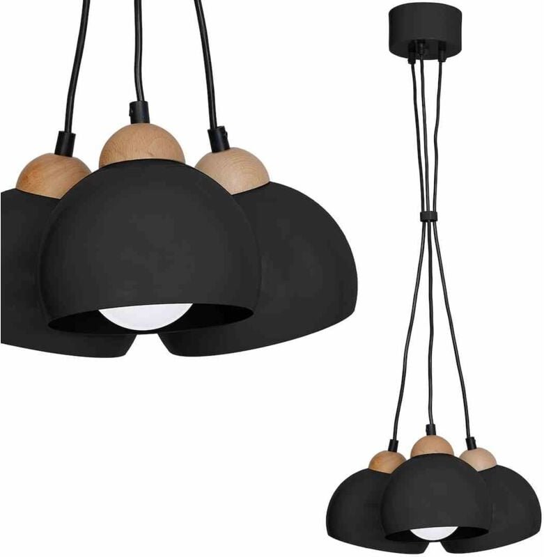 Hängelampe DAMA BLACK 3xE27