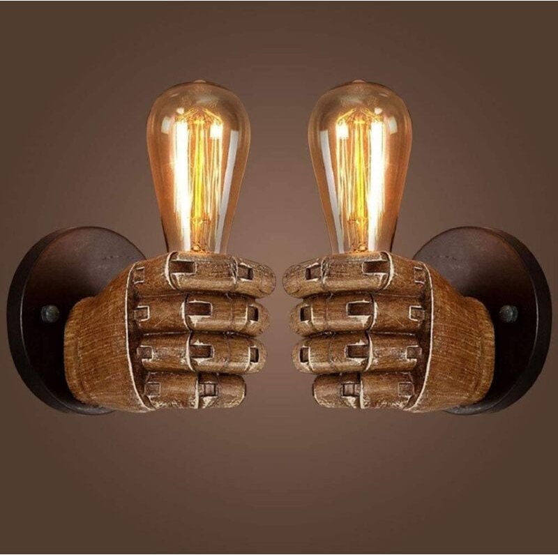 Antike Faust-Wandleuchte, Vintage-Industrie-Wandlampe, E27-Edison-Glühbirnensockel für Flur, Küche, Schlafzimmer, Restau...