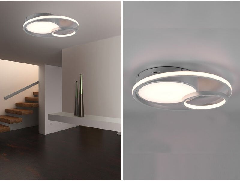 Reality - led Deckenleuchte vuelta Titan 3 Stufen Dimmer, Lichtfarbe einstellbar, Ø48cm