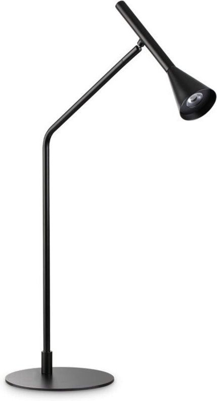 Diesis Dimmbare integrierte LED-Tischlampe Schwarz, eingebauter Schalter, 3000K - Ideal Lux
