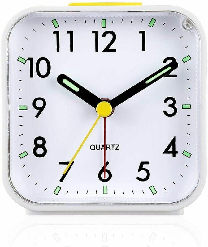 Ulisem - Leiser, nicht tickender Analogwecker, sanftes Wecken, Pieptöne, Lautstärke erhöhen, batteriebetriebene Schlumme...