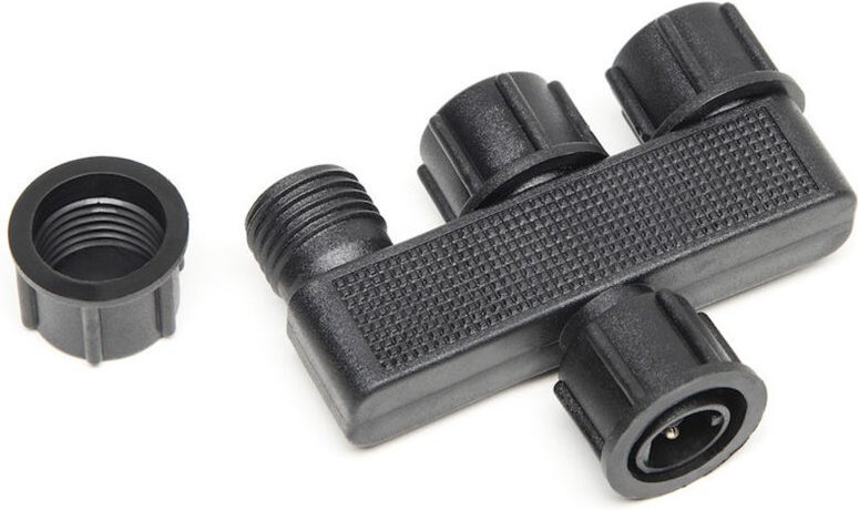 Konstsmide - Stromverteiler für 12V-System, Zubehör für Stableuchten Serie Amalfi IP44