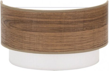 Myriam Wandleuchte in dunkler Holzfarbe FABRILAMP