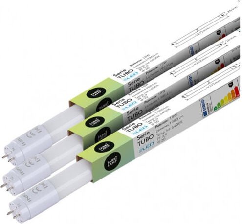 T8 röhre 18w 1800lm 6400k 120x2,6x2,6 cm fabriplus