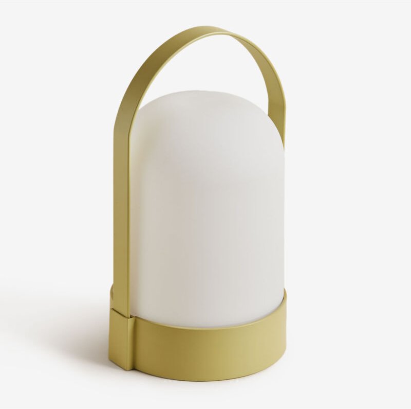 Sklum - Agnese Kabellose LED-Tischleuchte für den Außenbereich Limonengrün