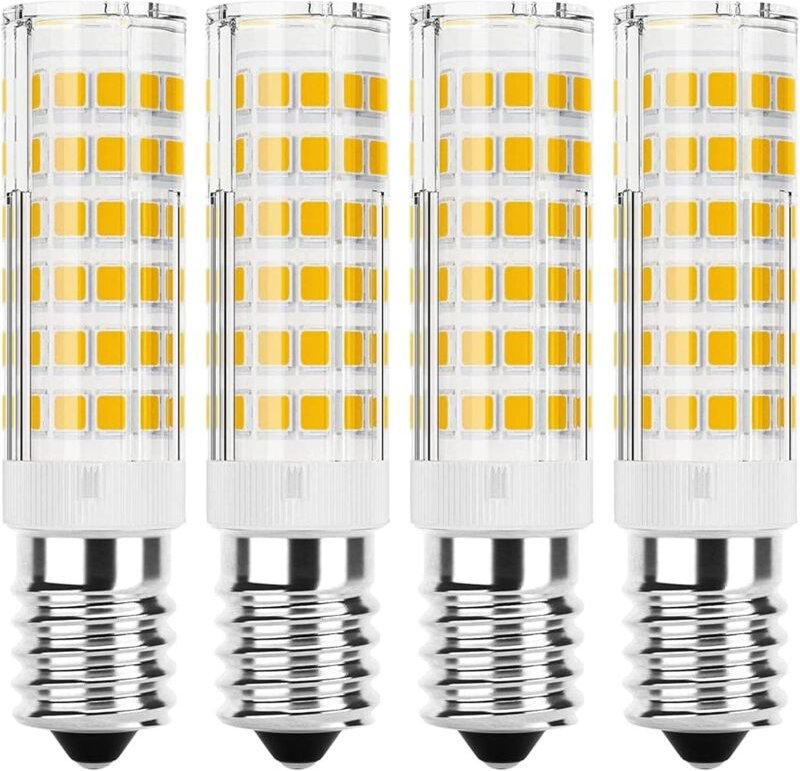 Memkey - 4er-Set E14-LED-Glühbirne, 7 w, 6000 k, kaltweiß, LED-Maisbirne, E14-LED-äquivalente Halogenlampe, nicht dimmba...