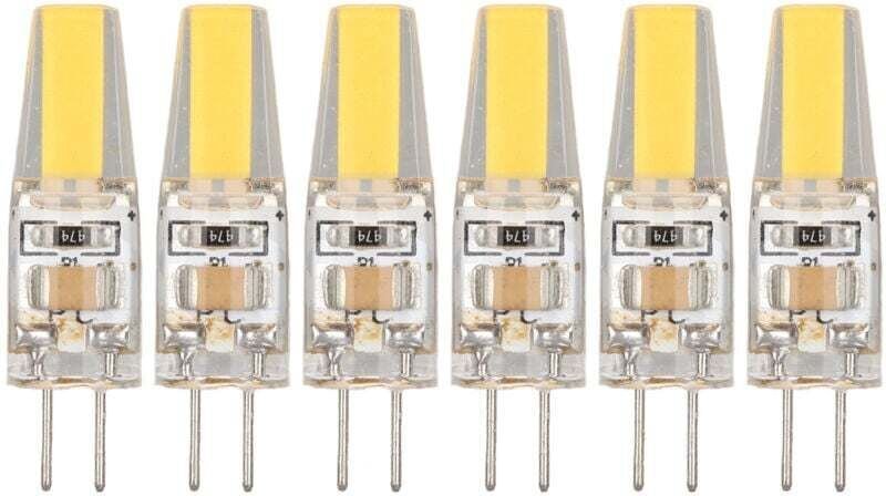 6 Pièces Ampoule LED G4 6W 500LM Blanc Chaud 220V Pour Plafonnier Applique Lampe De Table Économie D'Énergie