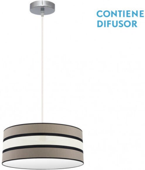 Thumbnail - Fabrilamp Zweifarbiger Anhänger in taupe/beige Modell Karla